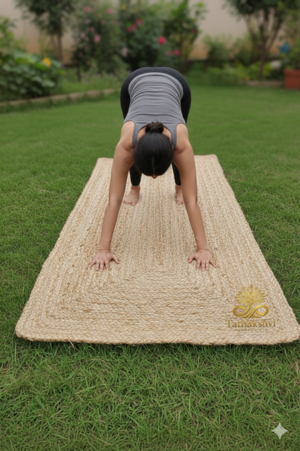 Premium Handmade Natural Jute Yoga Mat