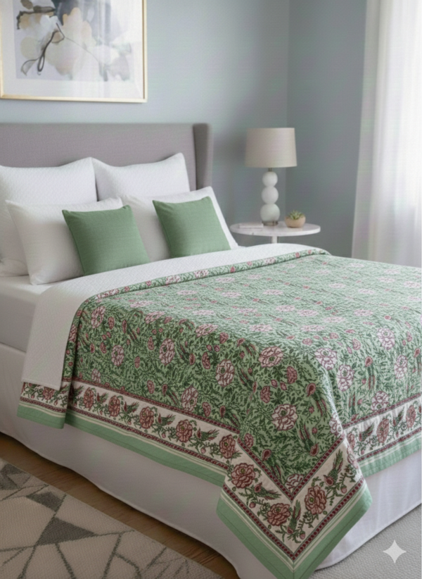 Heritage Bloom Reversible Quilt Cover