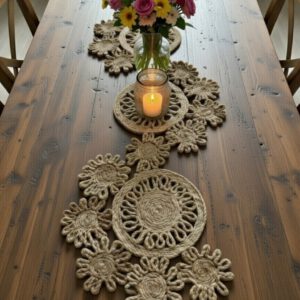 Nature Weave  Floral Rug Runner